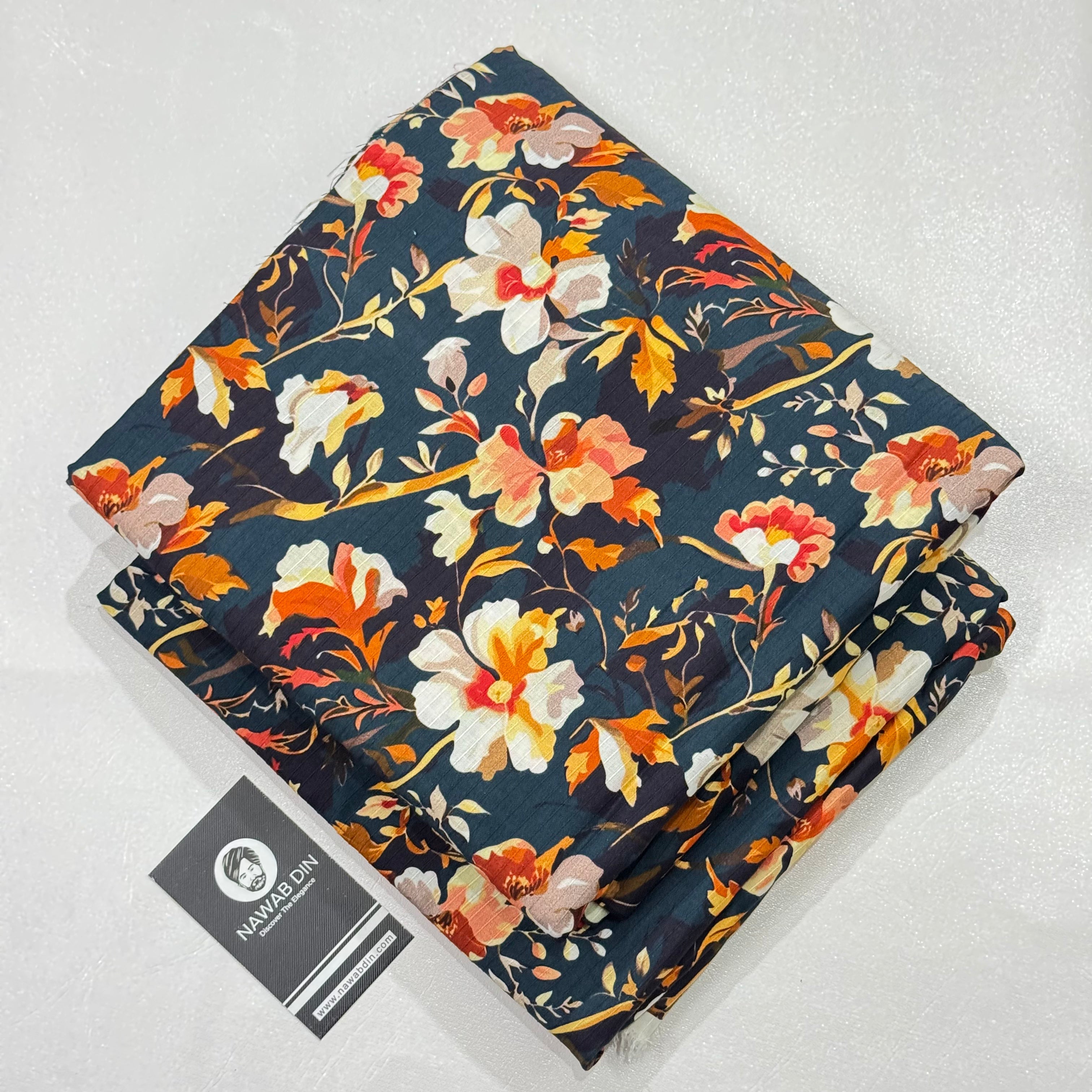 2 Pc Doria Linen Printed Suit