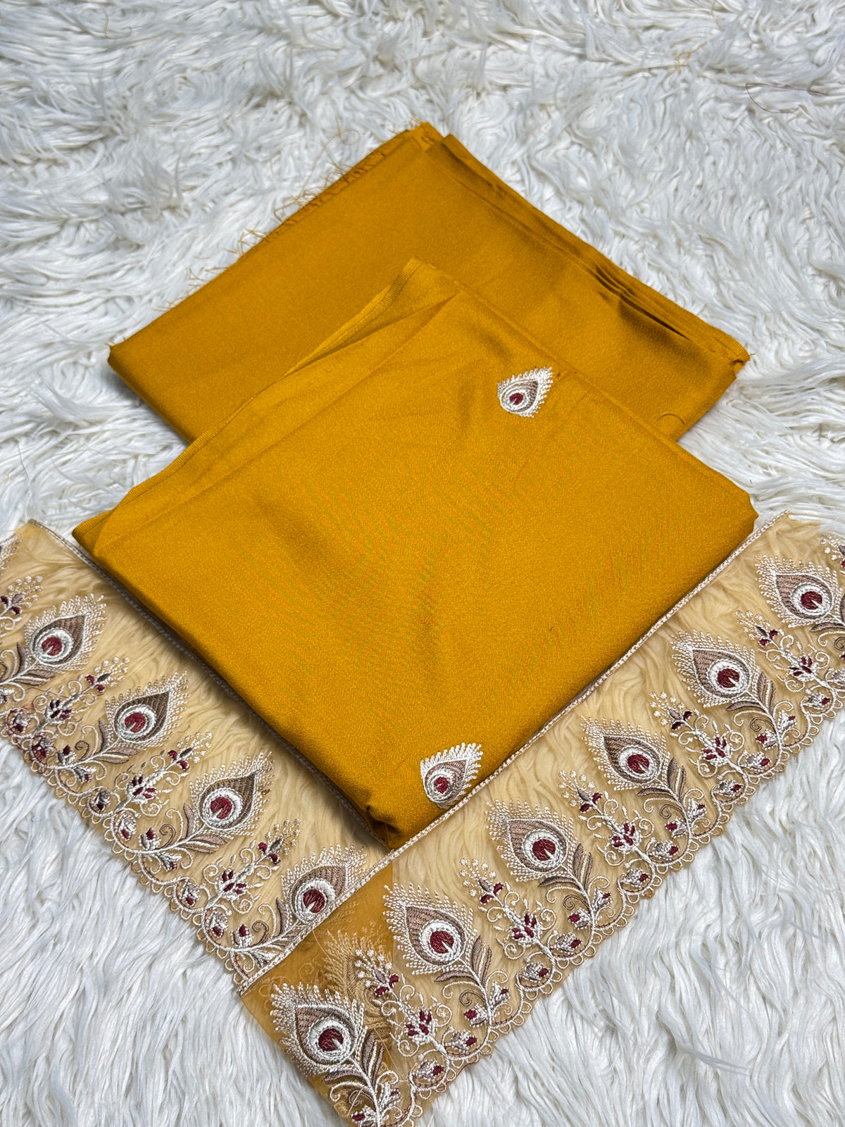 2PC Dhanak Embroidered Suit