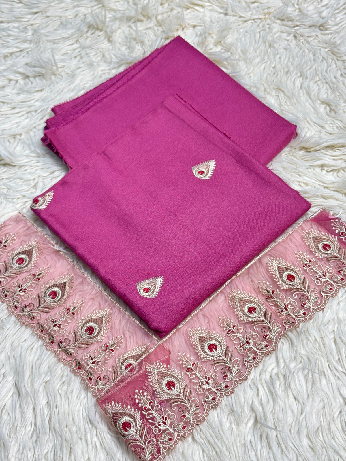 2PC Dhanak Embroidered Suit