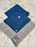 2PC Dhanak Embroidered Suit