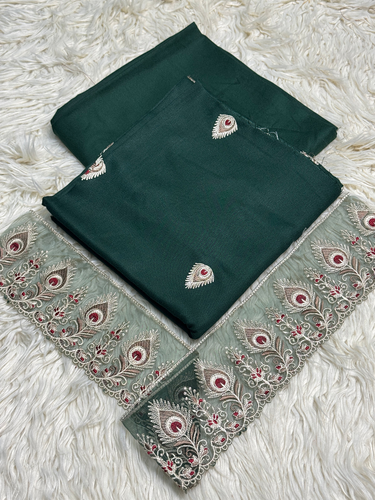 2PC Dhanak Embroidered Suit