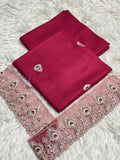 2PC Dhanak Embroidered Suit