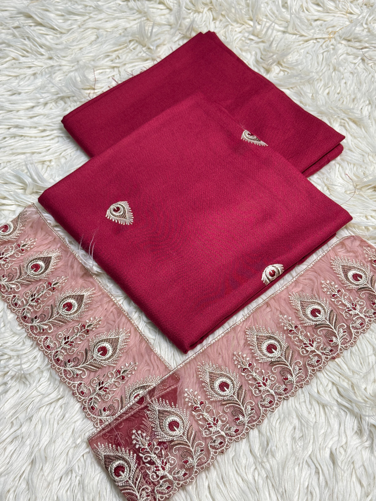 2PC Dhanak Embroidered Suit