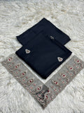 2PC Dhanak Embroidered Suit