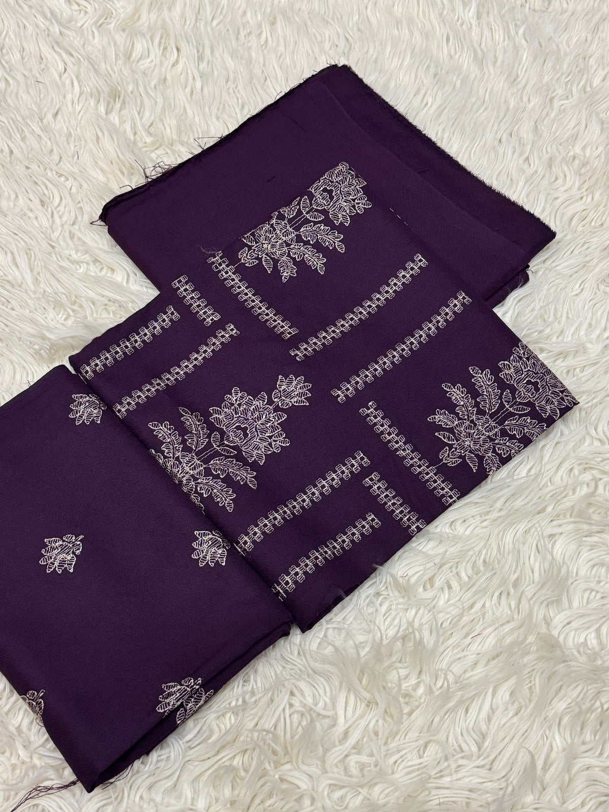 2PC Dhanak Embroidered Suit