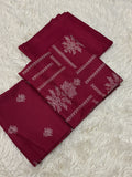 2PC Dhanak Embroidered Suit