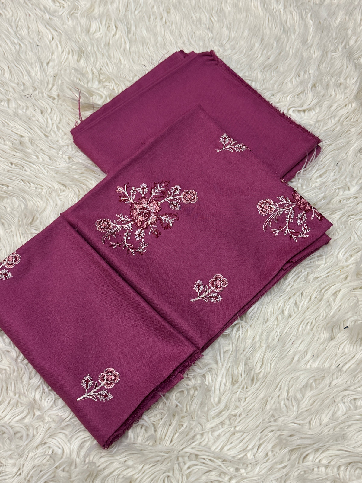 2PC Dhanak Embroidered Suit