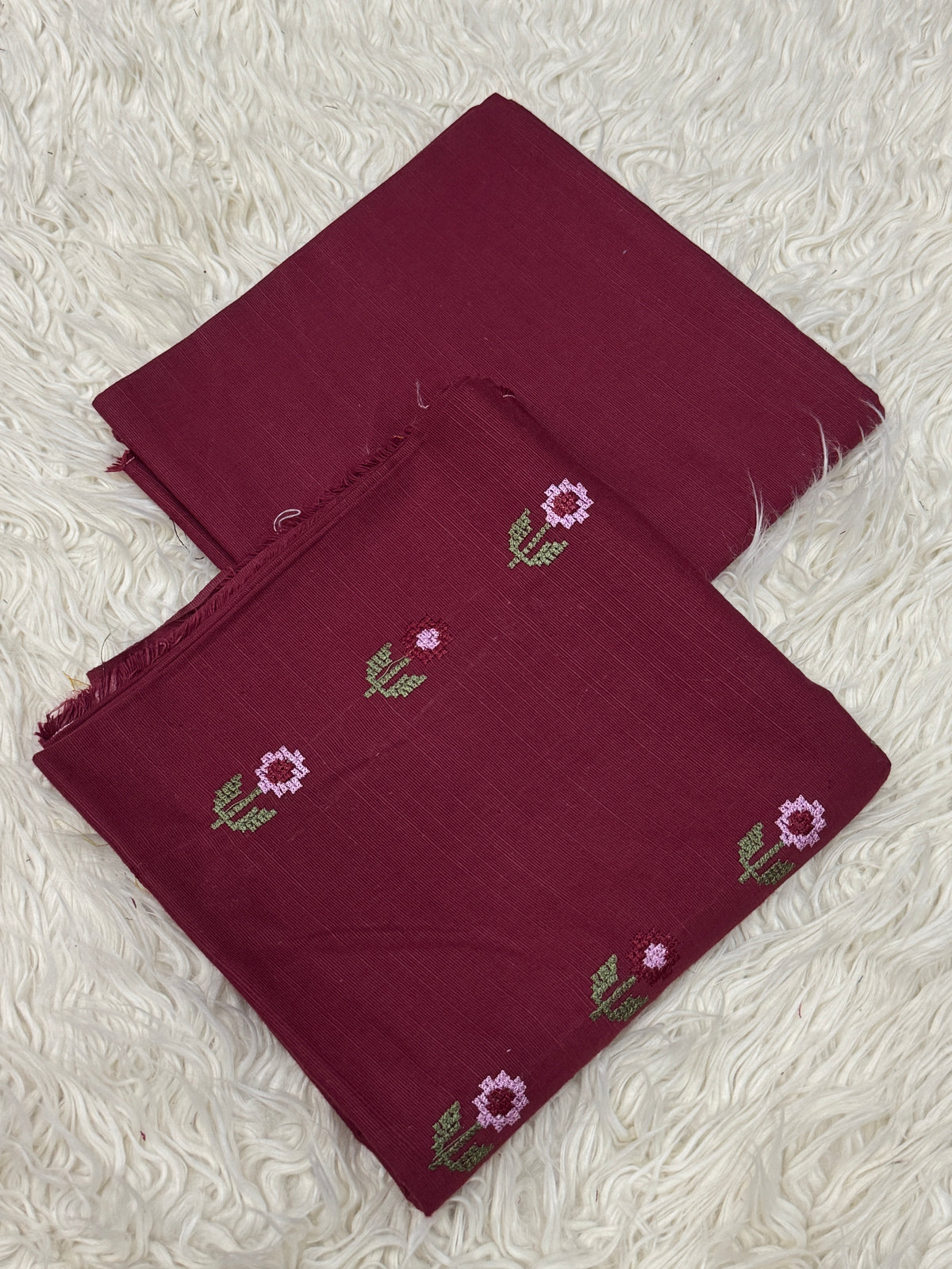 2PC Khaddar Embroidered Suit