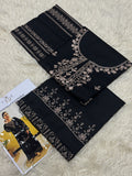 2PC Dhanak Embroidered Suit