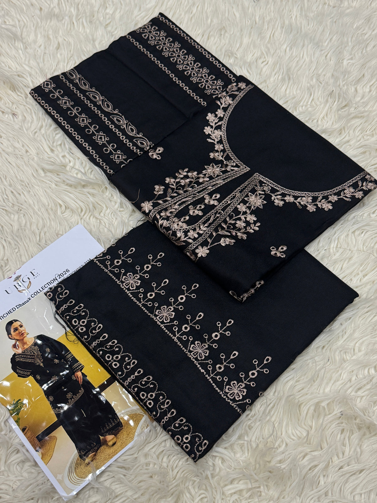 2PC Dhanak Embroidered Suit