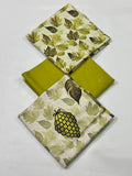3 Pc Doria Linen Printed Unstitched Suit