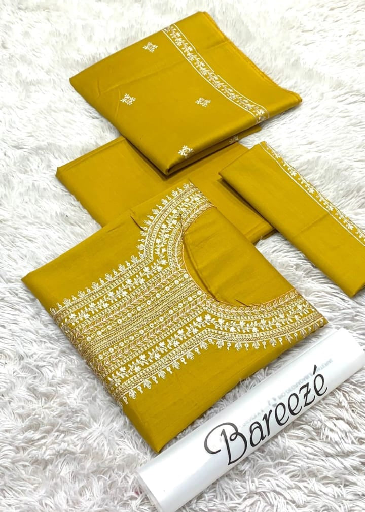 Bareeze 3Pc Lawn Embroidered Suit