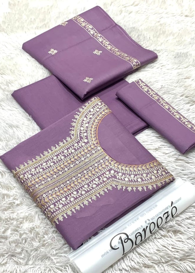 Bareeze 3Pc Lawn Embroidered Suit