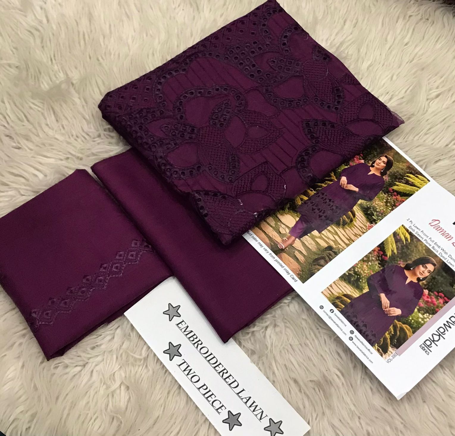 Tawakkal 2Pc Lawn Boring Embroidery Suit