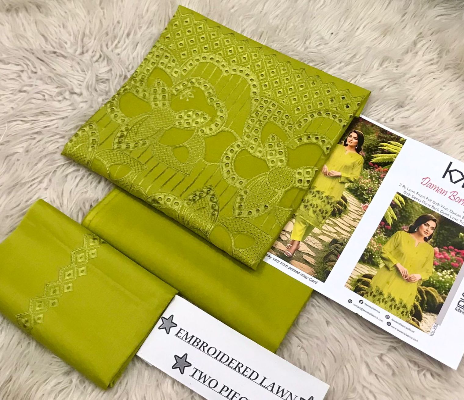 Tawakkal 2Pc Lawn Boring Embroidery Suit
