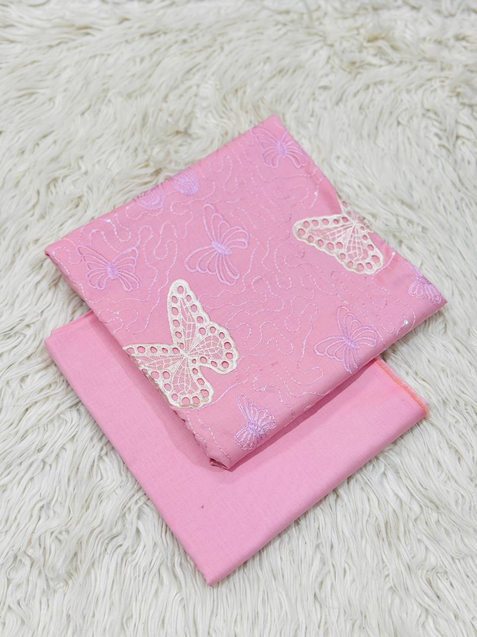 Maria B 2 Pc Butterfly Embroiedred Lawn Suit