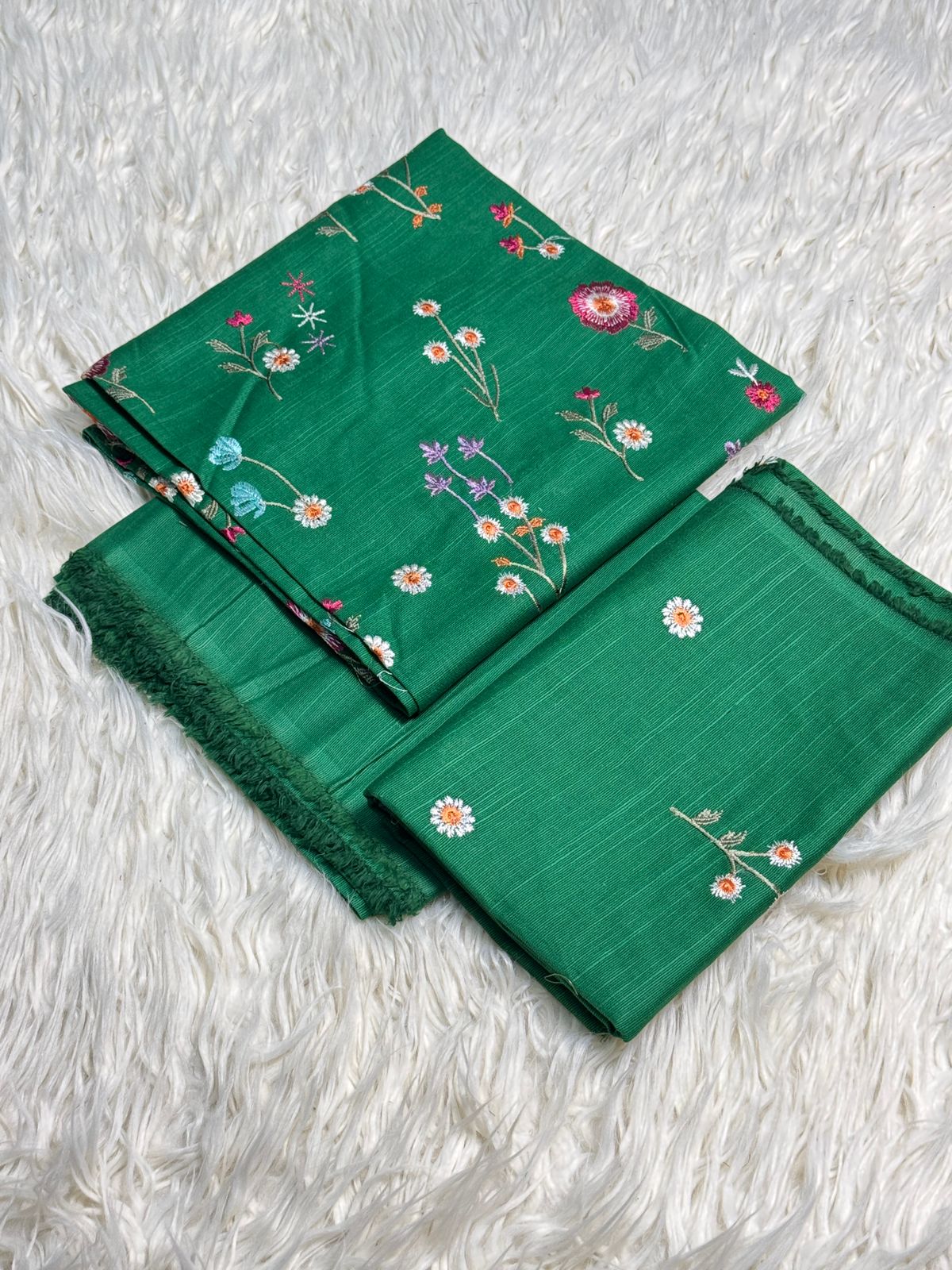 2PC Khaddar Embroidered Suit