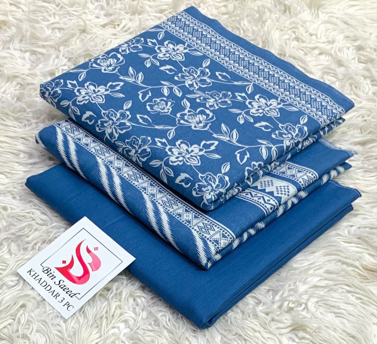 Bin Saeed Khaddar 3Pc Printed Suit