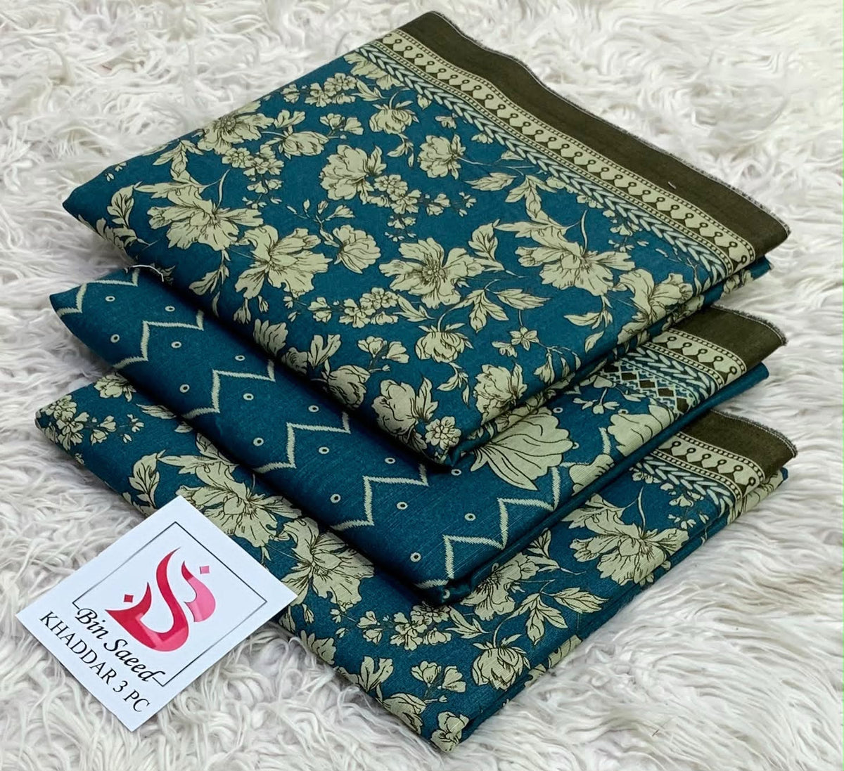 Bin Saeed Khaddar 3Pc Printed Suit