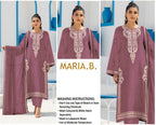 Maria B 3Pc Lawn Embroidered Suit