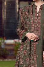 BR 925 Bareeze Embroidered 3pc Dhanak dress with embroidered Dhanak Shawl