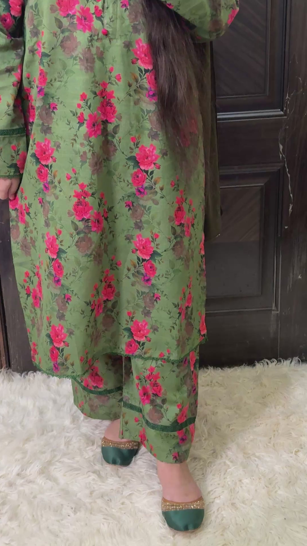 2 Piece - Printed Light Khaddar Stitched Suit