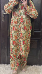 2 Piece - Printed Light Khaddar Stitched Suit